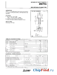 Datasheet 2SC741 manufacturer Mitsubishi