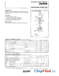 Datasheet 2SC908 manufacturer Mitsubishi