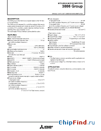 Datasheet 3886GROUP manufacturer Mitsubishi