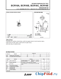 Datasheet BCR16A-8 manufacturer Mitsubishi