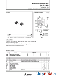 Datasheet BCR3AS manufacturer Mitsubishi