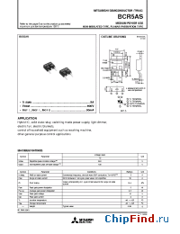 Datasheet BCR5AS-8 manufacturer Mitsubishi