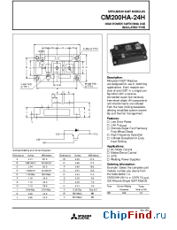 Datasheet CM200HA-24H manufacturer Mitsubishi