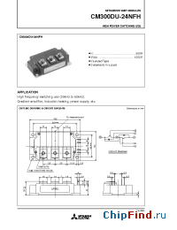 Datasheet CM300DU-24NFH manufacturer Mitsubishi