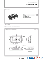 Datasheet CM300DY-24A manufacturer Mitsubishi