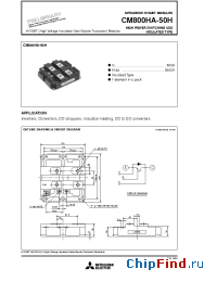 Datasheet CM800HA-50H manufacturer Mitsubishi