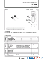 Datasheet CR04AM manufacturer Mitsubishi