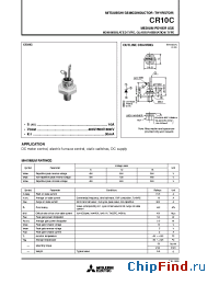 Datasheet CR10C-8 manufacturer Mitsubishi