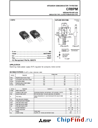 Datasheet CR8PM-12 manufacturer Mitsubishi