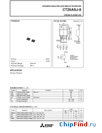 Datasheet CT20ASJ-8 manufacturer Mitsubishi