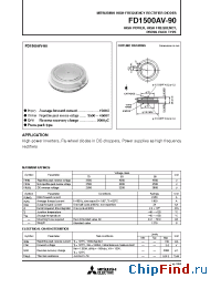 Datasheet FD1500AV-90 manufacturer Mitsubishi