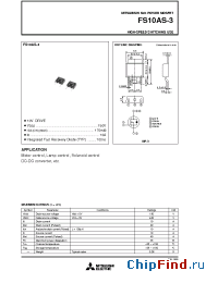 Datasheet FS10AS-3 manufacturer Mitsubishi