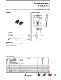 Datasheet FS30KMH-03 manufacturer Mitsubishi