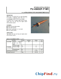 Datasheet FU-436SDF-F1M1 manufacturer Mitsubishi