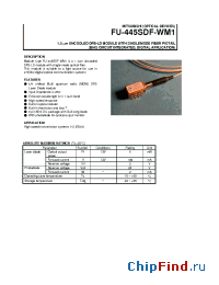 Datasheet FU-445SDF-WM1 manufacturer Mitsubishi