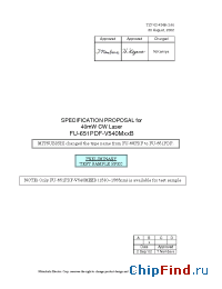 Datasheet FU-651PDF-V540M58B manufacturer Mitsubishi