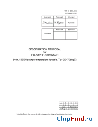 Datasheet FU-68PDF-V620M43B manufacturer Mitsubishi
