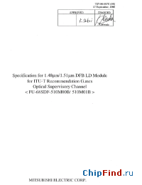 Datasheet FU-68SDF-510M00B manufacturer Mitsubishi
