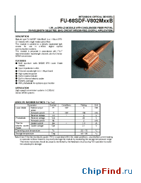 Datasheet FU-68SDF-802M29B manufacturer Mitsubishi