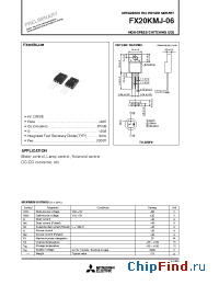 Datasheet FX20KMJ-06 manufacturer Mitsubishi