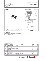 Datasheet FX20KMJ-3 manufacturer Mitsubishi