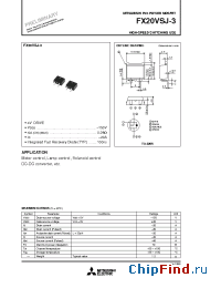 Datasheet FX20VSJ-3 manufacturer Mitsubishi