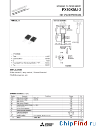 Datasheet FX50KMJ-2 manufacturer Mitsubishi