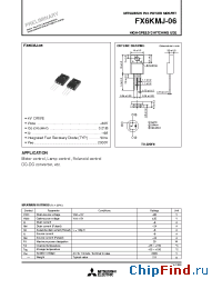 Datasheet FX6KMJ-06 manufacturer Mitsubishi