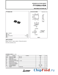 Datasheet FY10AAJ-03A manufacturer Mitsubishi