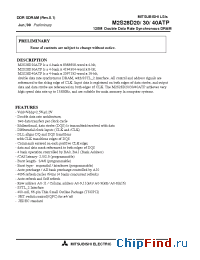 Datasheet M2V28D40ATP-75 manufacturer Mitsubishi