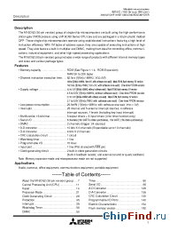 Datasheet M30621MCM-F52GP производства Mitsubishi