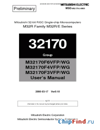 Datasheet M32170F3VFG manufacturer Mitsubishi