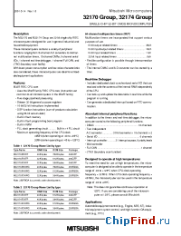 Datasheet M32170F4VWG manufacturer Mitsubishi