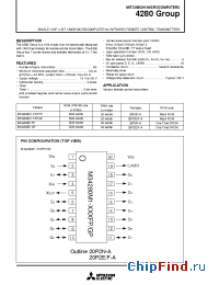 Datasheet M34280M1-089FP manufacturer Mitsubishi