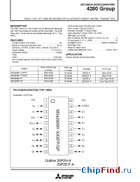 Datasheet M34280M1-210FP производства Mitsubishi
