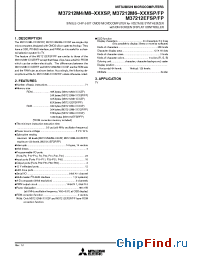 Datasheet M37212M6-XXXSP/FP manufacturer Mitsubishi