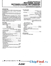 Datasheet M37266EESP производства Mitsubishi