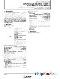 Datasheet M37272MFH manufacturer Mitsubishi