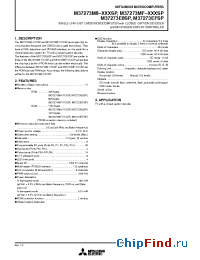 Datasheet M37273MF-251SP manufacturer Mitsubishi