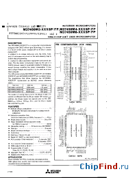 Datasheet M37450M2-256SP manufacturer Mitsubishi