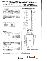 Datasheet M37450S2FP manufacturer Mitsubishi