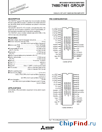 Datasheet M37481E8SP производства Mitsubishi