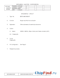 Datasheet M37516M6-A05HP manufacturer Mitsubishi