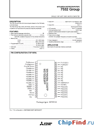 Datasheet M37532RSS manufacturer Mitsubishi