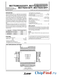 Datasheet M37702S1BFP manufacturer Mitsubishi
