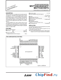 Datasheet M37733MHB242FP manufacturer Mitsubishi