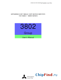 Datasheet M38007E4DSP manufacturer Mitsubishi