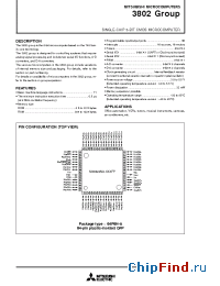 Datasheet M38021E4 manufacturer Mitsubishi