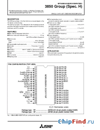 Datasheet M38504E6SP manufacturer Mitsubishi