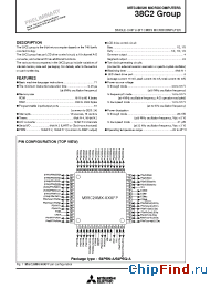 Datasheet M38C24M4-XXXFP manufacturer Mitsubishi